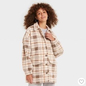 Universal Thread Brown Plaid Shacket